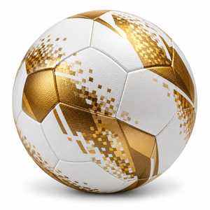 Balón de Fútbol para Entrenamiento en Interiores/Exteriores ESTRELLA INTERNATIONAL, Talla 5, Diseño de Píxeles Morados y Plateados - Product Image 2