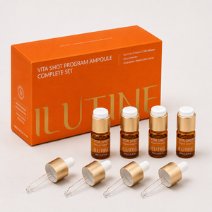 Coffret d'ampoules blanchissantes à l'acide hyaluronique, hydratant anti-âge, or 24 carats, 4x7ml, sérum Vita Shot ILUTINE, routine de soin de la peau - Product Image 6