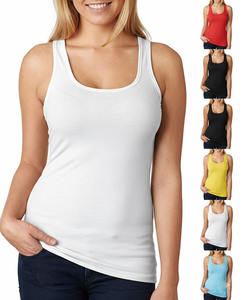 Venta al por mayor por encargo de las mujeres camiseta sin mangas de alta calidad de gran tamaño Fitness Wear tejido de punto Precio - Product Image 6