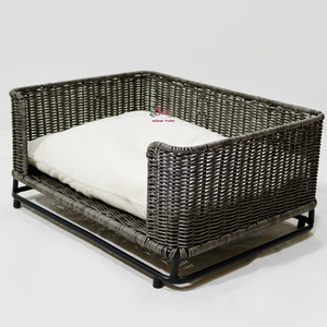 New Arrival Orthopedic Dog Bed Solid Faux Fur L-Shaped Waterproof Removable Cover - Product Image 4