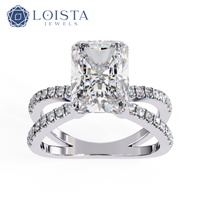 VVS1เพชร14K 18K สำหรับงานแต่งงานแหวนเพชรสำหรับ VS1 - Product Image 2