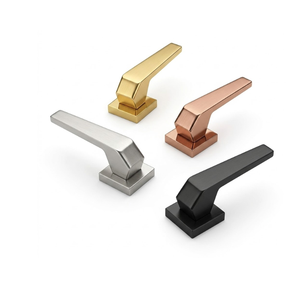 Premium Brass Door <b>Handle</b> Set with Mortise <b>Lock</b> | Luxury Lever <b>Handle</b> Hardware for Interior Doors, Office & Hotel Interior Decor - Product Image 1