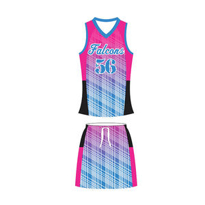 Ensemble de maillots et jupes de lacrosse pour femmes, personnalisés, sans manches, par sublimation, vente en gros - Product Image 2