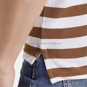 Chemises polo personnalisées de haute qualité pour la mode estivale, style actuel, prix bas, coupe ample. - Product Image 4