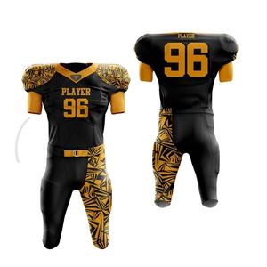 Uniforme de football américain au design unique et personnalisé, respirant, à manches courtes, imprimé pour l'équipe nationale de football - Product Image 1