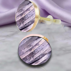 <b>Modern</b> Purple Wood Grain Cabinet Knobs Resin Handle Eco-Friendly for Storage Closet Drawer Furniture 38-40mm Durable Design - Product Image 1