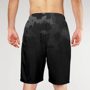 Pantalones Cortos Deportivos de Camuflaje para Hombre, de Secado Rápido, con Cordón en la Cintura, Estampado Deportivo en Negro y Verde - Product Image 2