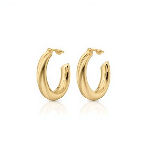 Pendientes de Oro Sólido de 18K para Mujer, Modernos, Esculturales, de Moda, en Oro Blanco, Joyería Fina, Personalizados, OEM, Venta al Por Mayor - Product Image 5