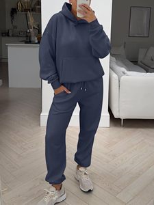 Conjunto de Sudadera Casual de Invierno para Mujer, Diseño de Última Moda, 100% Algodón, Personalizado, Regular, 2 Piezas, Transpirable - Product Image 3