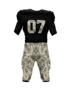 Uniforme de Fútbol Americano Personalizado para Hombre, Conjunto de Jersey con Impresión por Sublimación, Secado Rápido, Cuello en V, Estilo Deportivo, Servicio OEM - Product Image 3