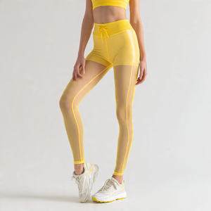 Leggings de malla transparente extragrandes para mujer, cintura elástica, ropa de playa, pantalones ligeros transparentes, leggings transparentes para mujer - Product Image 4