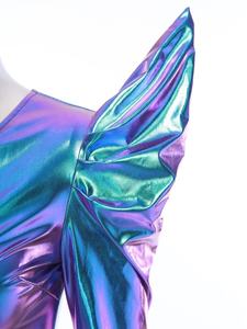 Mono Brillante Metálico para Mujer, Estilo Disco, Disfraz para Club, Actuaciones de Cantantes de los 70, Fiestas, Entrenamiento y Práctica - Product Image 3