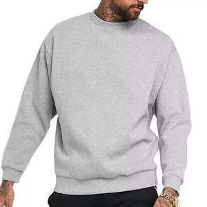 Sudadera Personalizada de Alta Calidad para Hombre, Cuello Redondo, Hombros Caídos, con Bordado y Detalles con Cuentas, Estilo Francés, para Primavera - Product Image 1