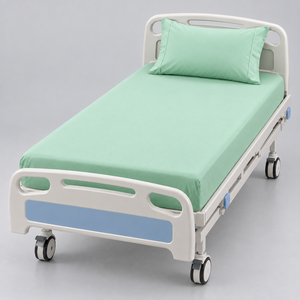 Ensemble de literie d'hôpital de qualité supérieure, durable, réutilisable, léger, 400TC, écologique, personnalisable, draps de lit médicaux - Product Image 4