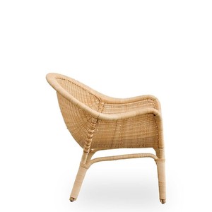 Fauteuil lounge en rotin tressé à la main, moderne, à siège bas, avec coussin, pour salon et hôtel, en provenance du Vietnam. - Product Image 2