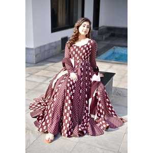 ENSEMBLE MAXI MARRON GAJGAMINI - Product Image 3