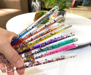 Acrylic Liquid Glitter Spiral Wand Sensory Toy with <b>Colored</b> <b>Sand</b> & Confetti 16cm for Stress Relief - Product Image 3