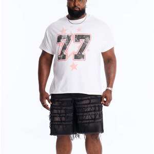 Custom Men's VIRAL DENIM Vintage Straight Jorts Light Distressed Hem <b>Embroidered</b> Breathable Eco-Friendly <b>Jeans</b> Shorts Rhinestone - Product Image 5