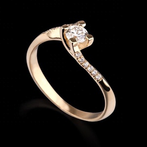 Bague Éternité en Or Blanc 14K avec Diamants Naturels de Laboratoire, Bijoux Provence, Tendance Mariage pour Femme - Product Image 3