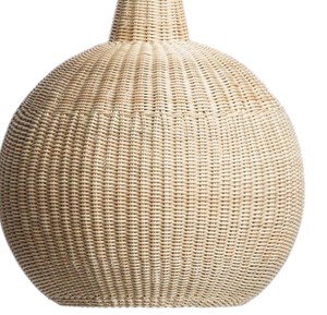Signature Creative Globe Design Rattan Lampshade Handmade Woven Ceiling Pendant <b>Light</b> Fixture Rustic <b>Chandelier</b> - Product Image 4