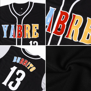 Maillot de baseball sublimé noir et blanc, nom de l'équipe, numéro 00, unisexe, coupe classique, toutes saisons, polyester respirant - Product Image 6