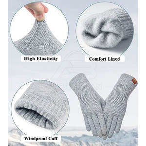 Guantes de invierno con diseño de logotipo personalizado para manos cálidas, guantes de invierno para hombres y mujeres en venta en línea - Product Image 3