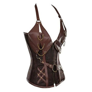Corset en cuir vintage de haute qualité pour femme, couleur personnalisable, service OEM, respirant, antibactérien, élégant, pour tous les jours et l'extérieur - Product Image 2