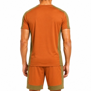 <b>Men</b>’s Casual <b>T</b> <b>Shirt</b> Shorts Set Crew Neck Quick Dry Sporty Summer Activewear Knitted <b>Polyester</b> Casual <b>T</b> <b>Shirt</b> And Shorts Outfit - Product Image 2
