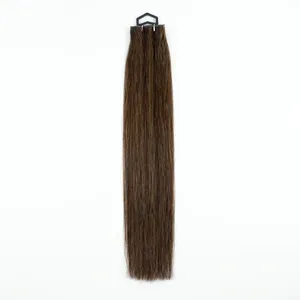 100% Remy Weft Straight Highlighted Full Lace <b>Wig</b> <b>Long</b> Chocolate Brown Hair Natural Wave Texture Human Weft Customizable Hair - Product Image 2