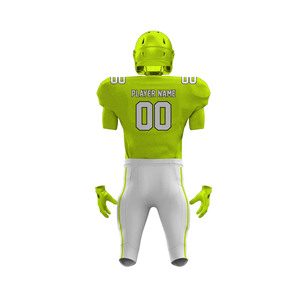 Uniformes de Fútbol Americano Personalizados al por Mayor, Conjuntos de Uniformes de Práctica y Juego de Color Sólido para Equipos, para Adultos, Uso Deportivo, Manga Corta - Product Image 6