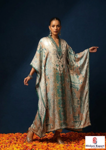 Vestido Kaftán Estampado para Mujer, Corte Holgado, Tela Suave, Ropa de Verano, para Vacaciones en la Isla, Venta al Por Mayor - Product Image 4