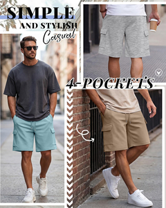 กางเกงขาสั้นออกกำลังกายผ้าฝ้ายแท้ 100% รุ่นใหม่ล่าสุด แบบสั่งทำพิเศษ เนื้อผ้าหนา ระบายอากาศได้ดี เป็นมิตรต่อสิ่งแวดล้อม สำหรับผู้ชาย - Product Image 3