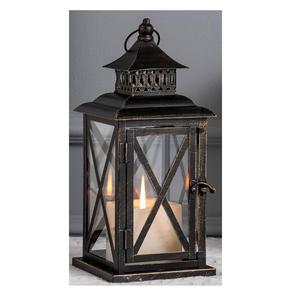 Lanterne marocaine en métal noir, lanterne décorative de table, porte-bougie, lampe pour mariage, décoration de Noël, centre de table - Product Image 6