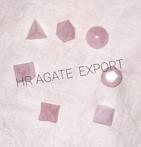 Juego de cristales de Geometría Sagrada de ágata y amatista natural, juego de geometría de cristal curativo, piedras de ágata y amatista - Product Image 6