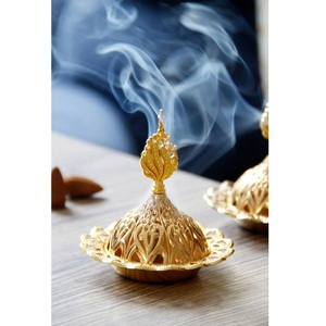 Brûleur d'encens classique en métal S H INC. avec motif ajouré, pour usage religieux, encens indien toutes saisons pour une meilleure diffusion d'arômes, élégant - Product Image 1