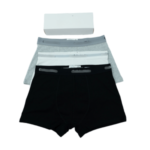 Boxers de algodón transpirables para hombre personalizados a granel: Ajuste moderno y cómodo - Product Image 1