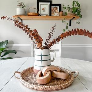 Colliers chaînes pour femmes et hommes, grand pendentif naturel en bois SONO style bohème tribal sur cordon réglable, collier fait main - Product Image 6