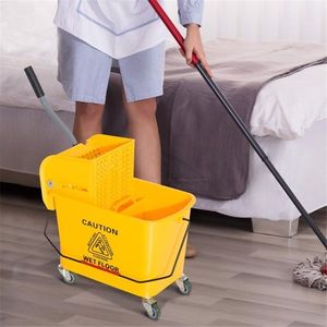 Carrello Pieghevole per Pulizie 20L, Grande Secchio in Plastica con Ruote, Materiale in Metallo PP Alluminio, Secchio per Pulizia da 20L - Product Image 2