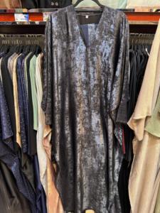 Best2026 Selling Kaftan Abaya Handmade Turkish Floor Length Long Sleeve V Neck Polyester Regular Fit Casual Evening Party <b>Flared</b> - Product Image 5