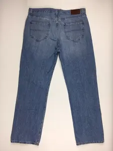 กางเกงยีนส์เดนิมสีฟ้าคุณภาพสูงสำหรับผู้ชาย พร้อมป้ายโลโก้แบบกำหนดเอง |   ทนทาน ระบายอากาศได้ดี และสวมใส่สบาย - Product Image 4