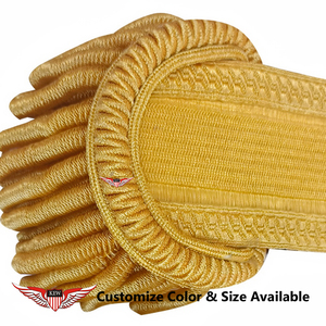 KEW - Elegante y Ecológico Epaulette Decorativo para Hombro, Bordado en Dorado Vintage, Personalizable, Accesorio para Prendas - Product Image 3