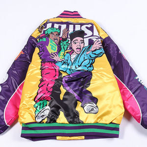 Chaqueta Varsity de Béisbol de Alta Calidad, Personalizada por Sublimación, con Hombros Caídos, para Hombre, Resistente al Viento y al Agua - Product Image 2