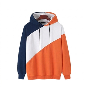 Pull en coton tricoté sur mesure pour homme, patchwork délavé contrastant noir et blanc, manteau d'hiver coupe ample, vente en gros, direct usine - Product Image 3