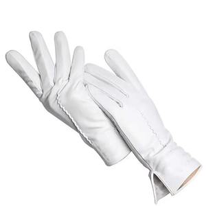Gants tactiques pour hommes en cuir de chèvre véritable - Gants décontractés pour le cyclisme en plein air, compatibles avec les écrans tactiles, pour la conduite automobile et toutes les saisons - Product Image 5