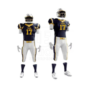 Maillot de football américain personnalisé pour hommes, uniforme d'équipe, 100% polyester, léger, imprimé par sublimation, manches courtes, grandes tailles - Product Image 5