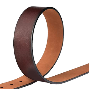 Cinturón Formal de Cuero Genuino, Color Marrón Oscuro, Material de Piel de Vaca, Hebilla Rectangular Plateada, Diseño Duradero - Product Image 3