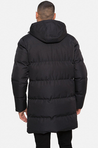 New Wholesale Custom Logo Adjustable Hooded With Zipper Puffer Men's Jacket Quilted Puffer Jacket Extreme <b>Warm</b> In Winter - Product Image 2