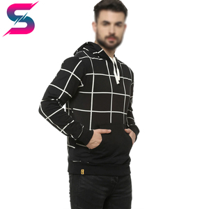 Sweat à capuche à manches régulières léger, style lignes noires et blanches, confortable, best-seller, excellente qualité, nouveau design - Product Image 4