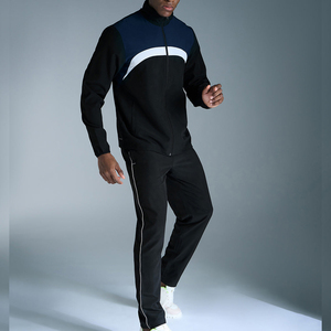<b>Men's</b> Causal Windbreaker Tracksuit Nylon Polyester Lightweight Breathable Customized Logo Printing Sportswear Solid Tracksuit - Product Image 5