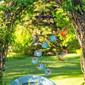Innovativo Alimentatore per Colibrì con Carillon a Vento, Facile da Installare, per Esterni, Colore Brillante Anti-Sbiadimento, per Nettare e Uccelli nel Giardino - Product Image 1